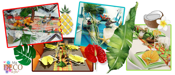 Decoration mariage thème madras: décorations mariage antillais madras